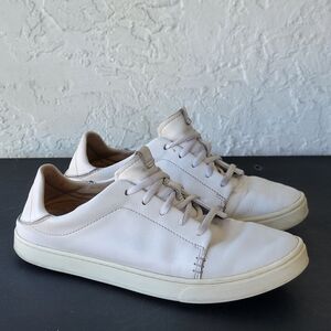 Olukai Pehuea Li Ili Womens Leather Sneakers US 9 Casual Comfort Outdoor